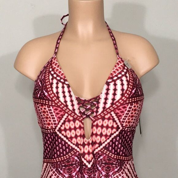 Kenneth Cole push up burgundy tankini set. NWT - Picture 7 of 11